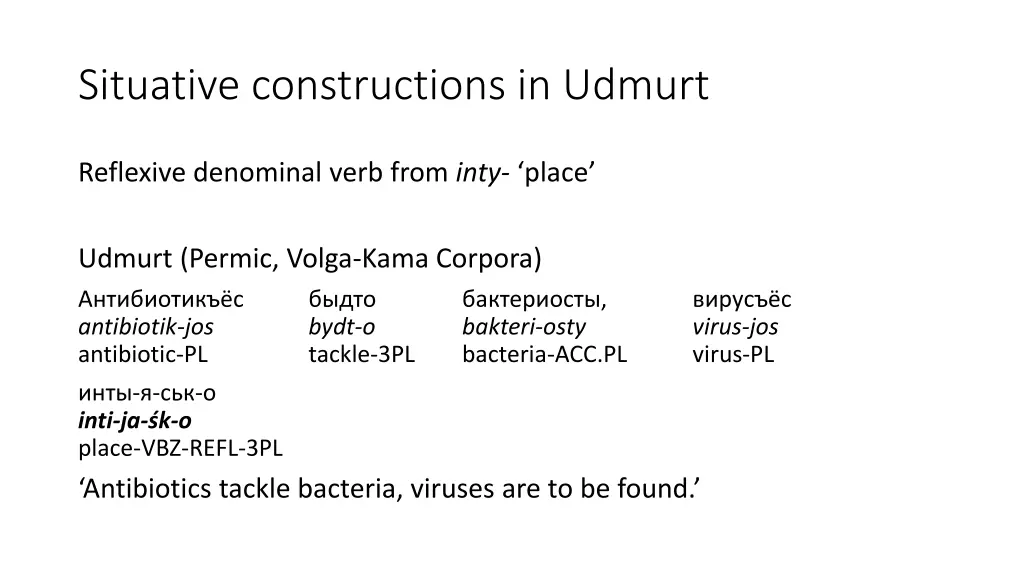 situative constructions in udmurt