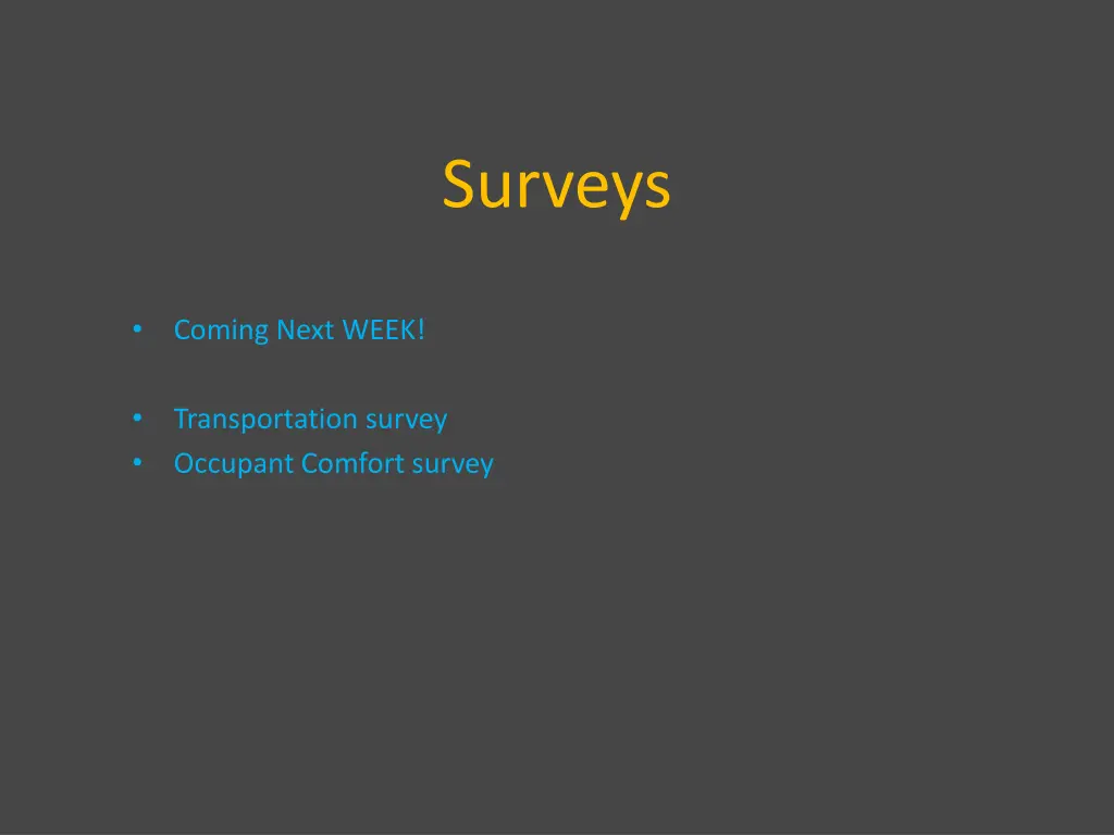 surveys