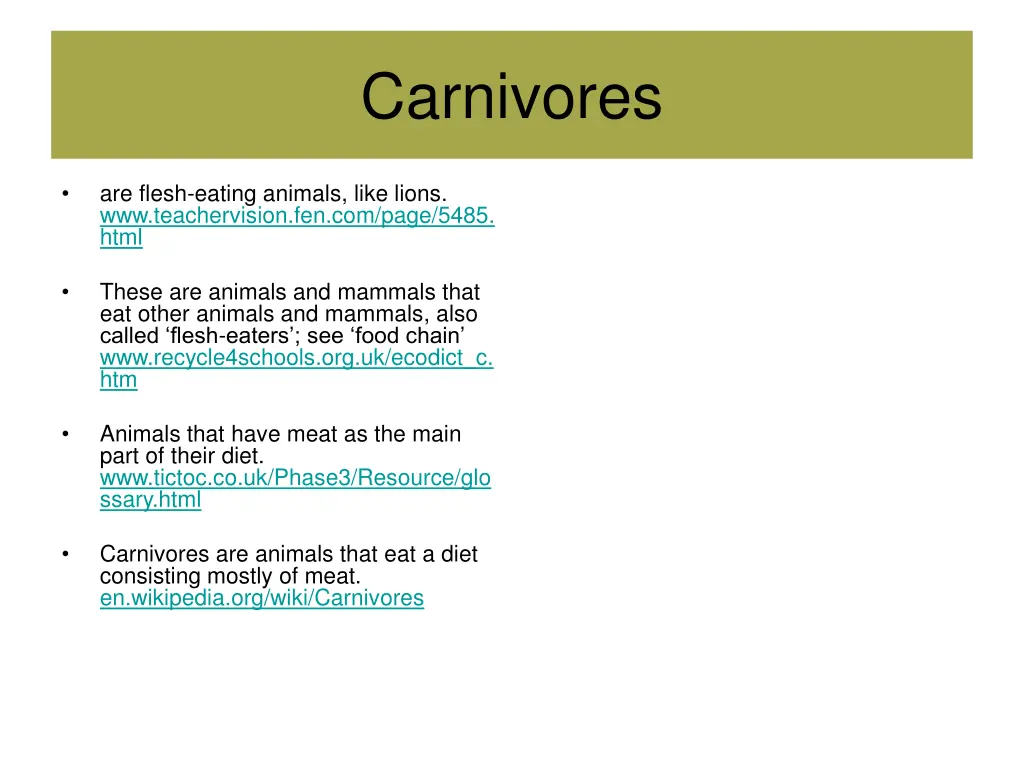 carnivores 3