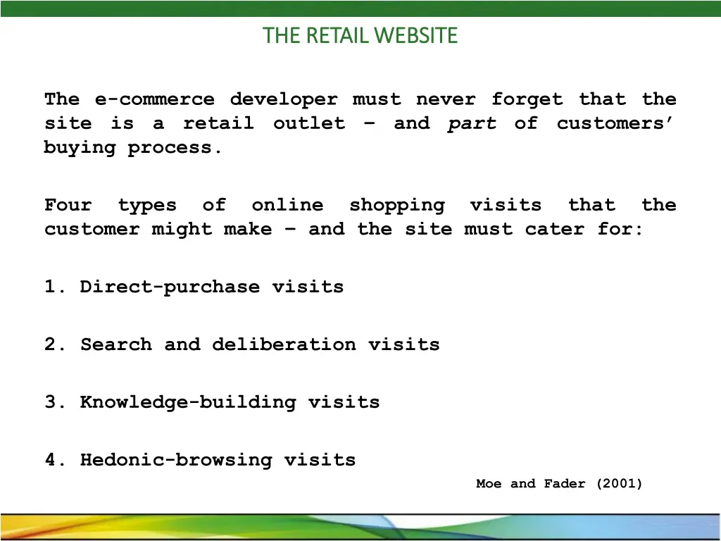 the retail website the retail website