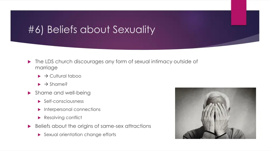 6 beliefs about sexuality