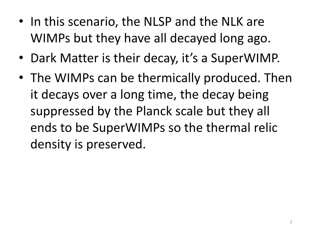 in this scenario the nlsp and the nlk are wimps