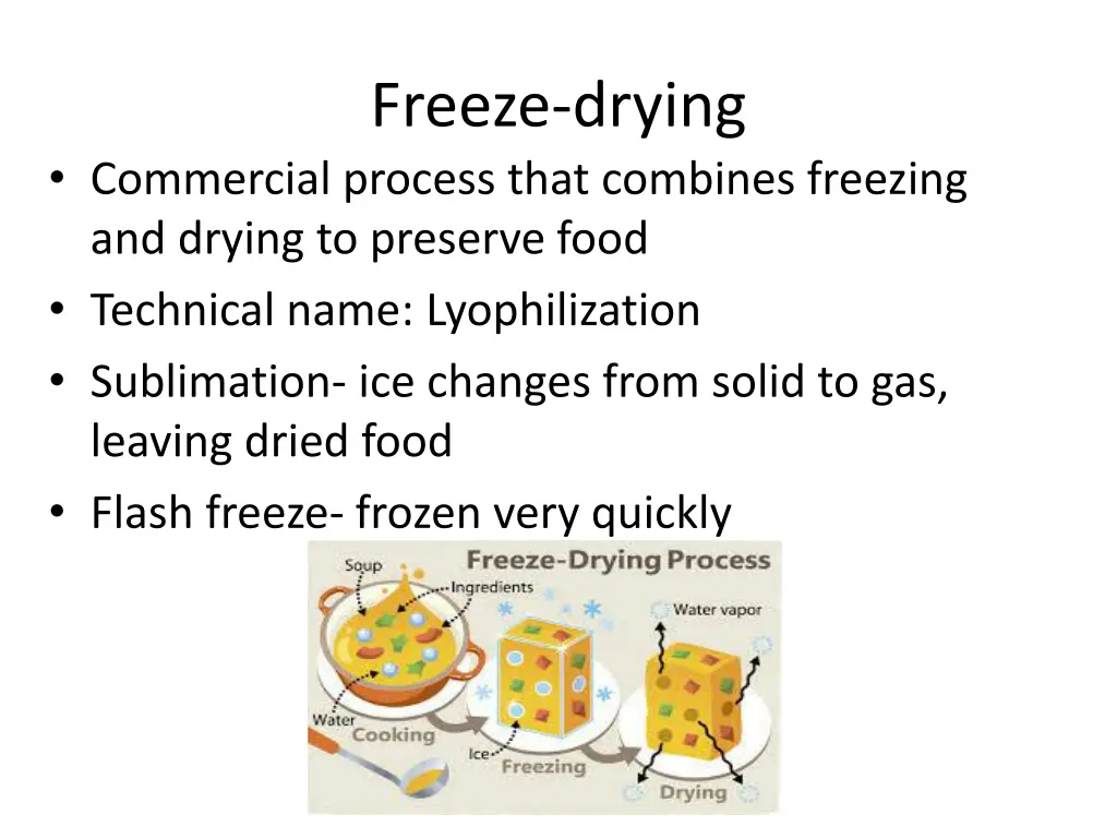 freeze drying