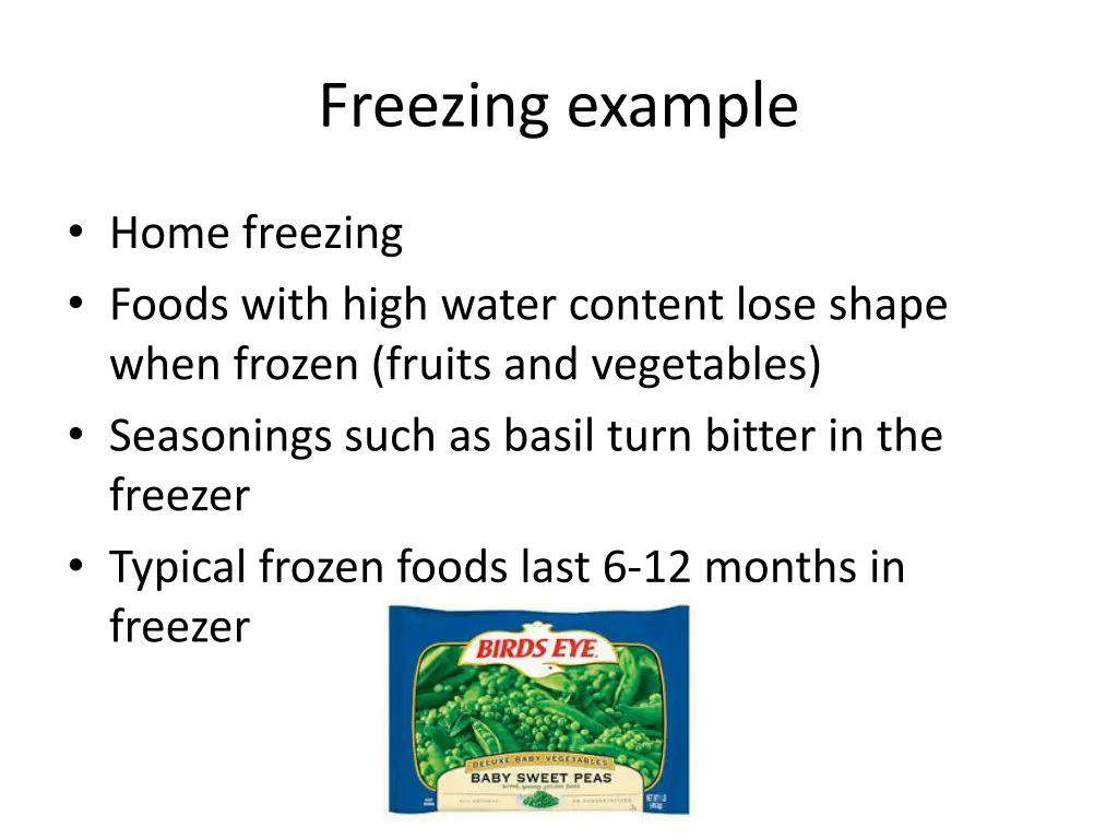 freezing example