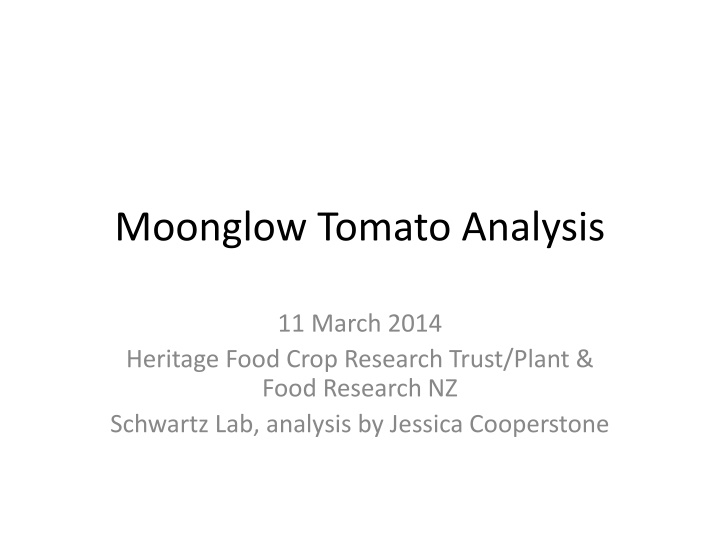 moonglow tomato analysis