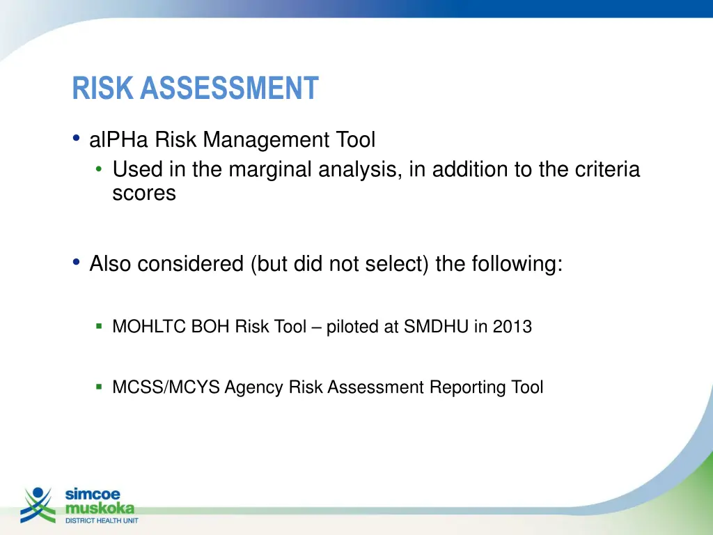 risk assessment