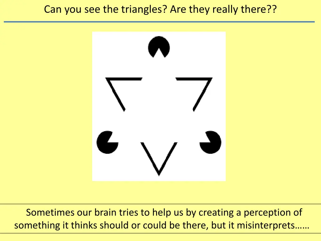 can you see the triangles are they really there