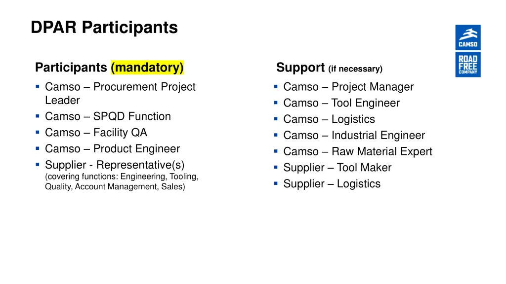 dpar participants