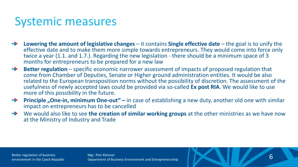 systemic measures