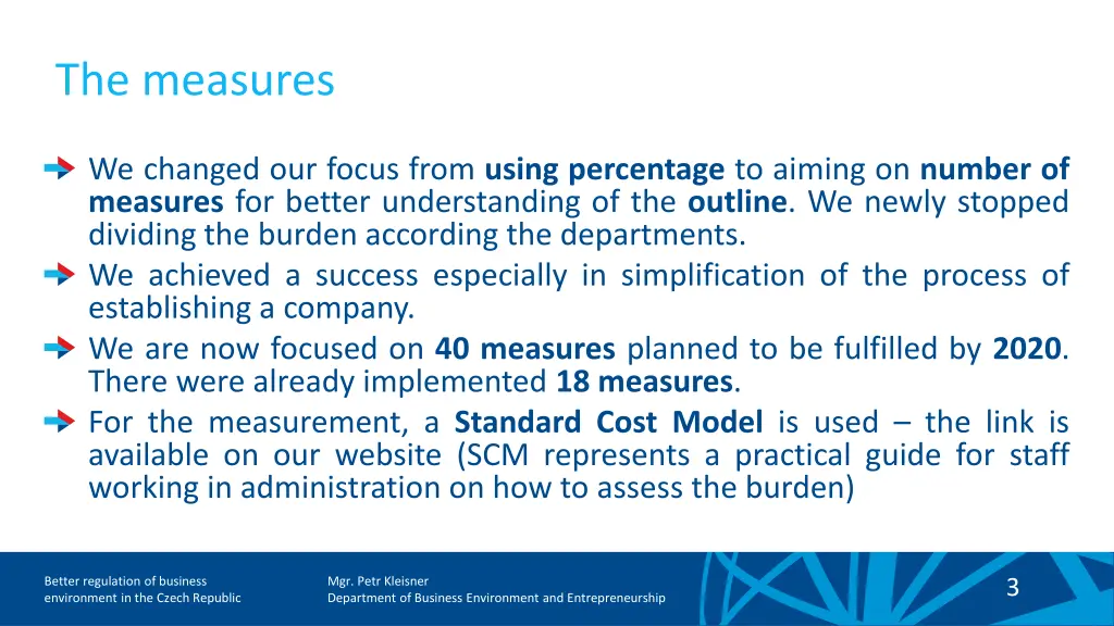 the measures