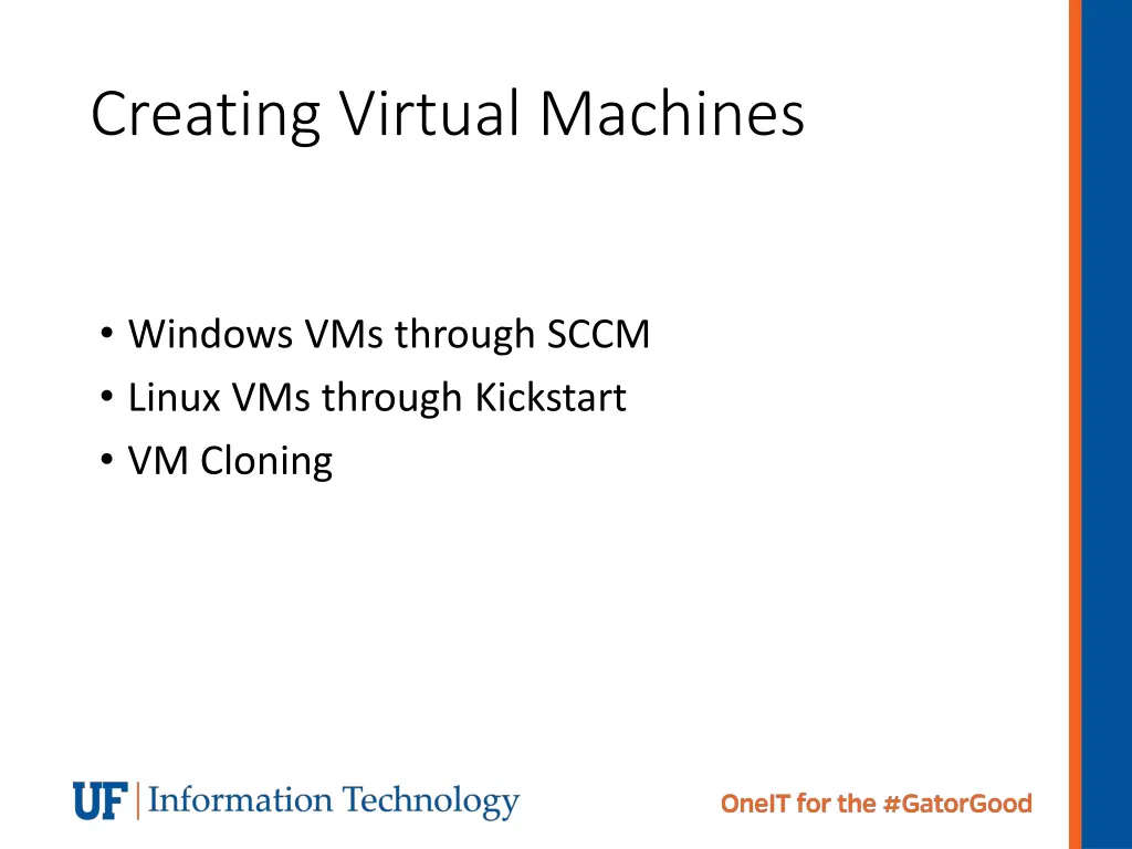 creating virtual machines