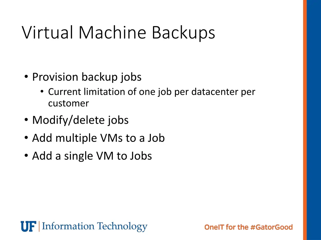 virtual machine backups