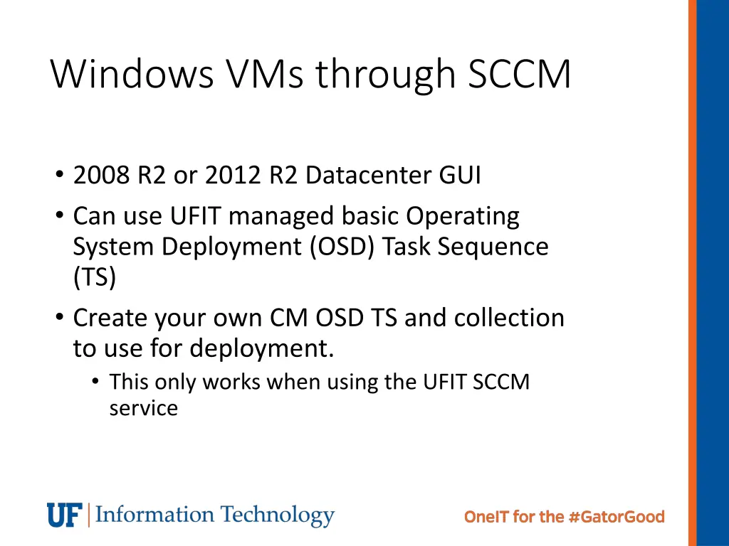 windows vms through sccm