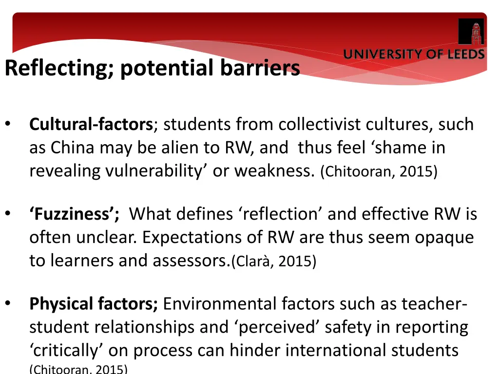 reflecting potential barriers