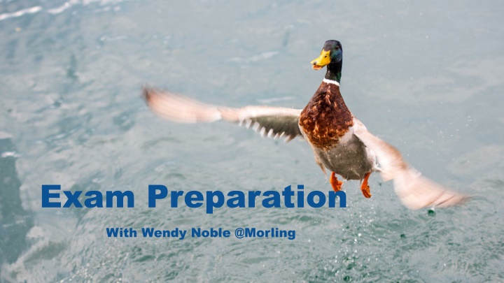 exam preparation with wendy noble @morling