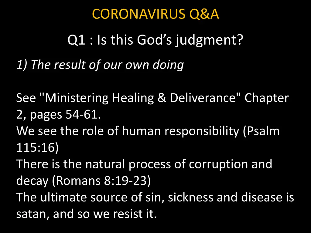 coronavirus q a