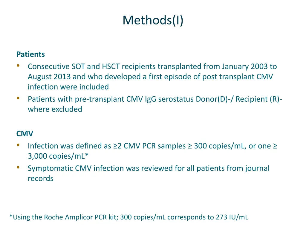 methods i