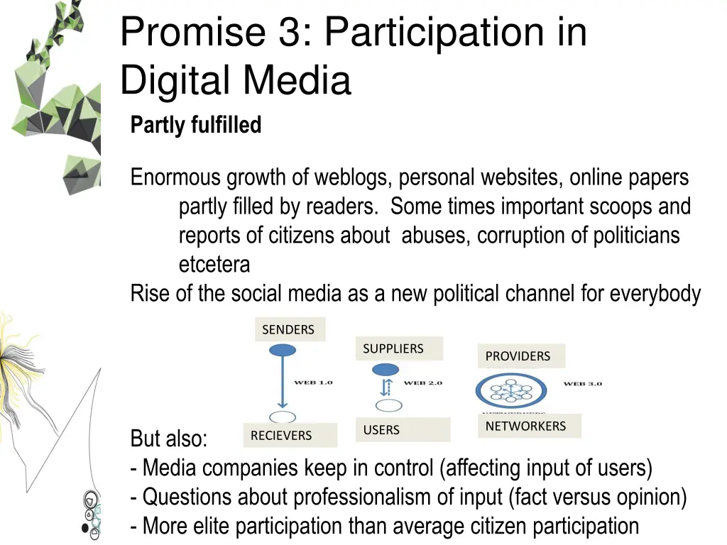 promise 3 participation in digital media partly