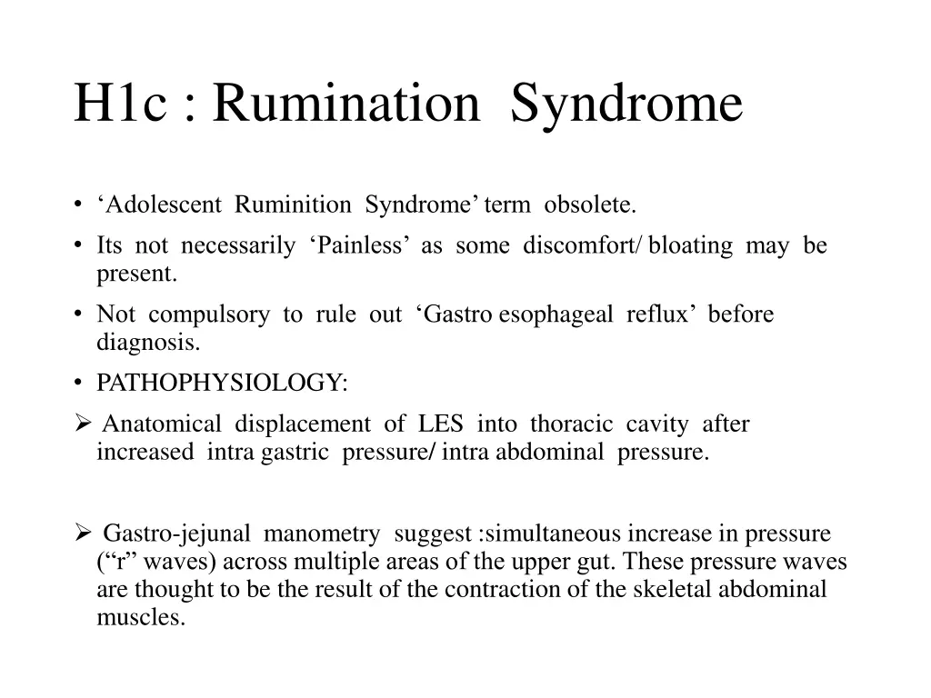 h1c rumination syndrome 2