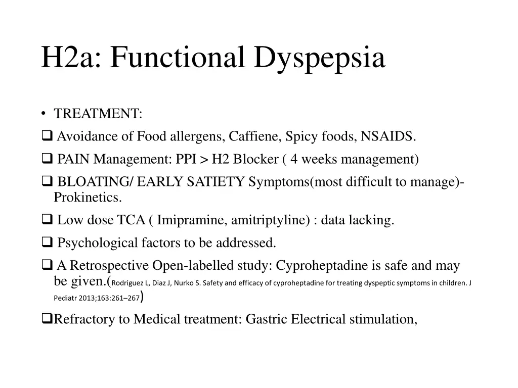 h2a functional dyspepsia 2