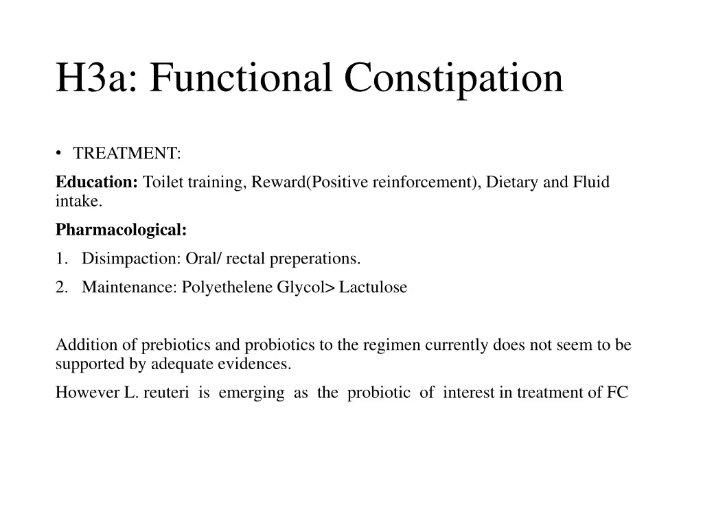 h3a functional constipation