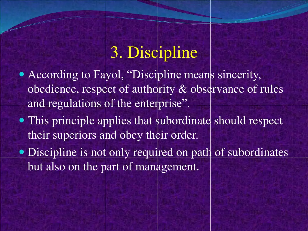 3 discipline