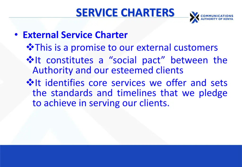 service charters