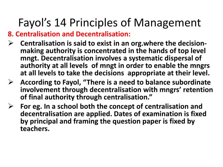 fayol s 14 principles of management