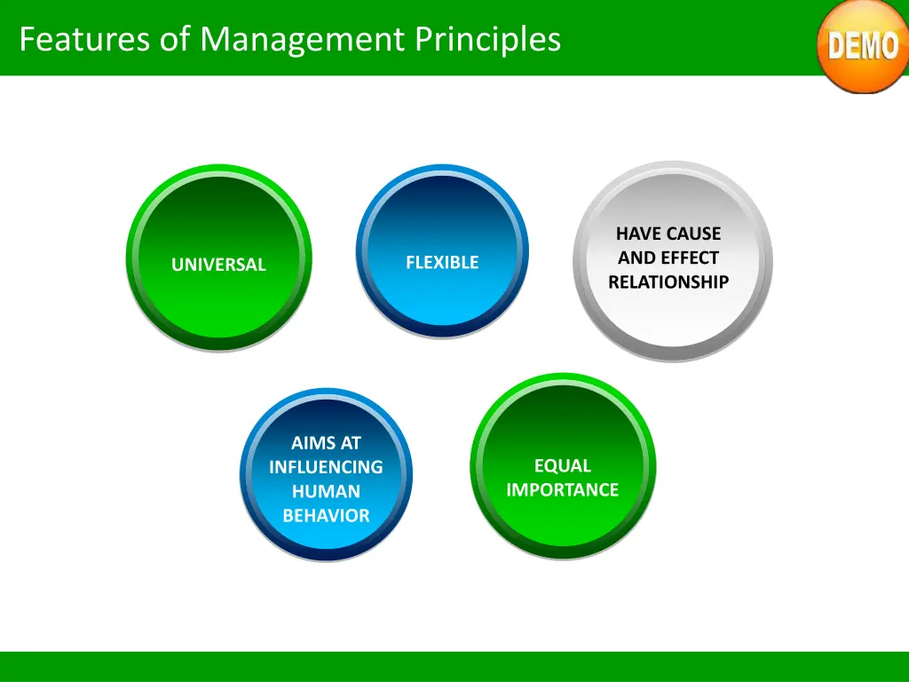 features of management principles