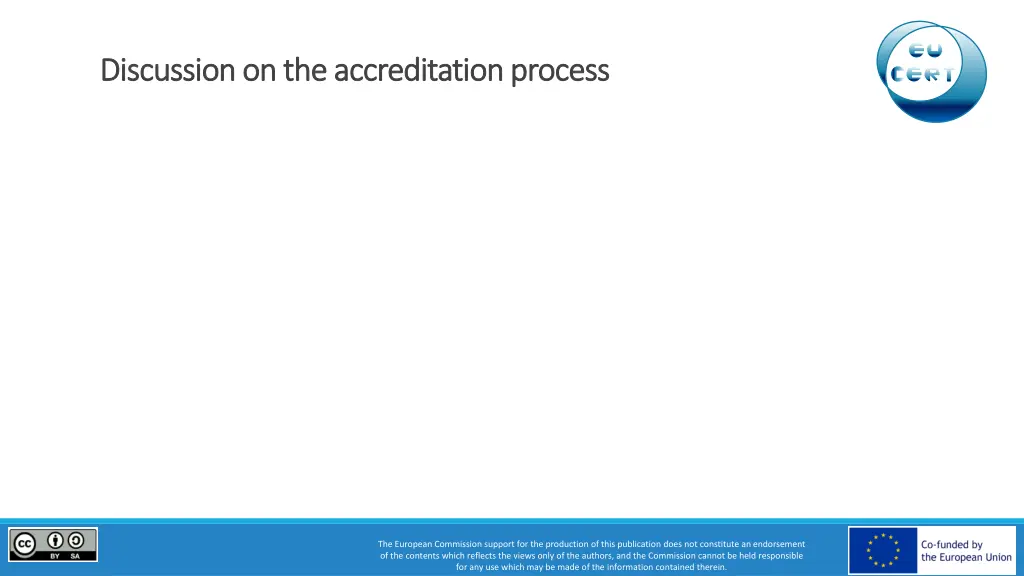 discussion on the accreditation process