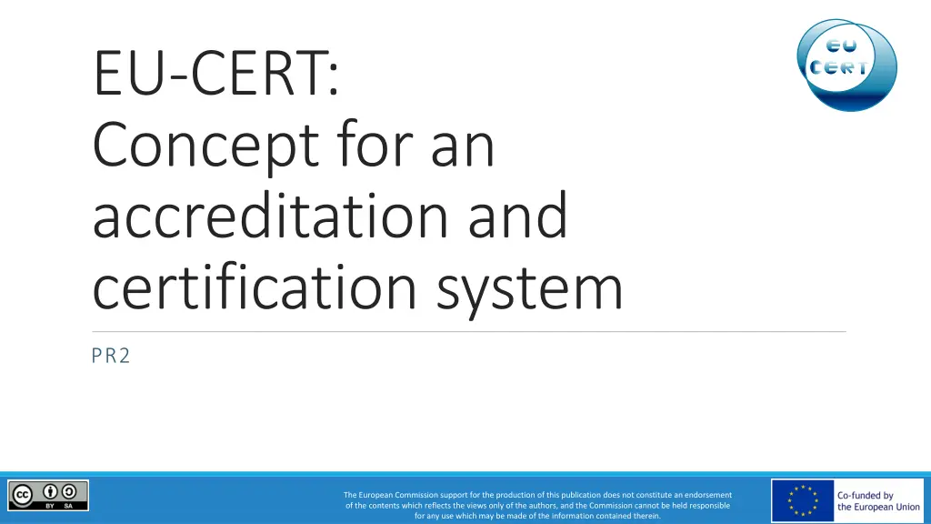 eu cert concept for an accreditation