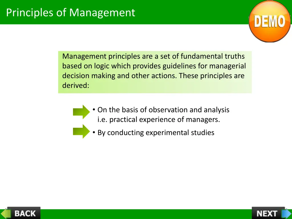 principles of management