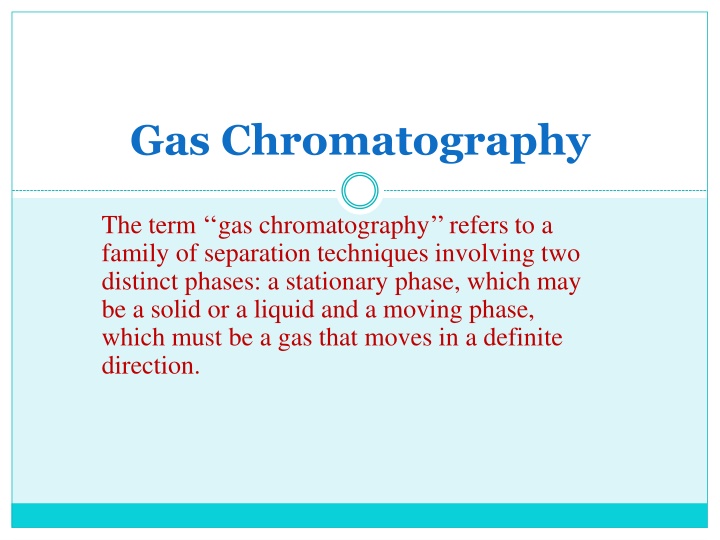 gas chromatography