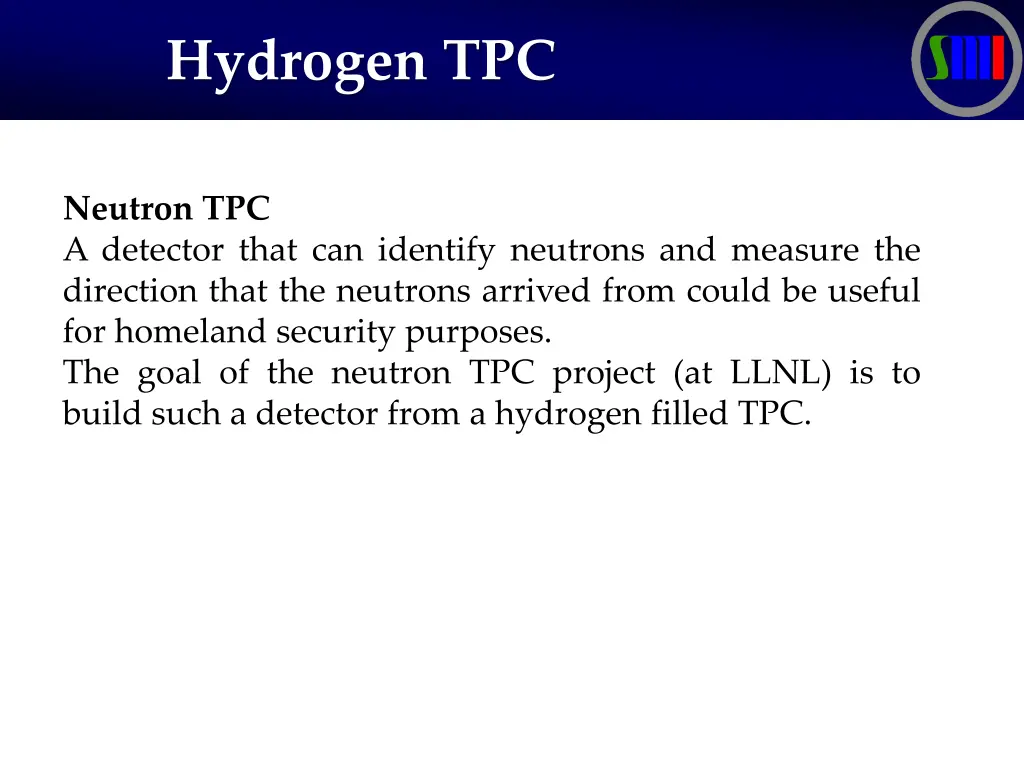 hydrogen tpc