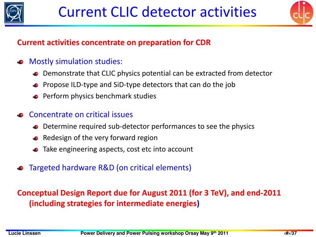 current clic detector activities