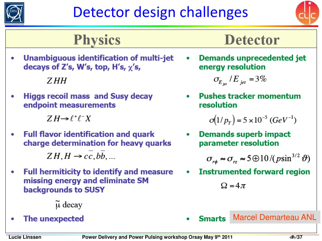 detector design challenges