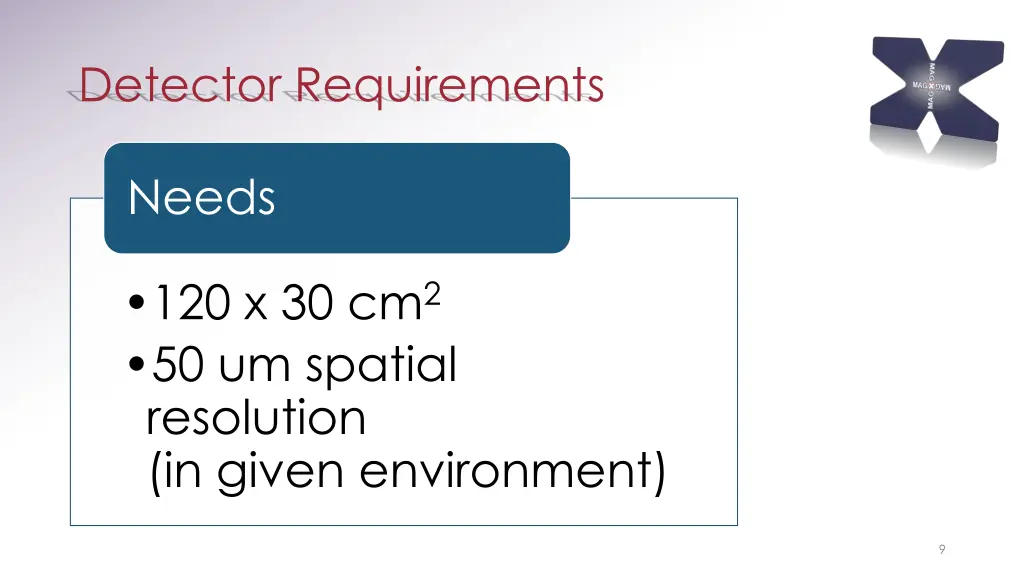 detector requirements