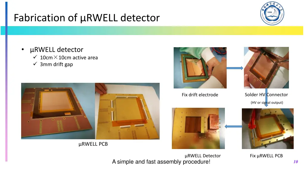 fabrication of rwell detector