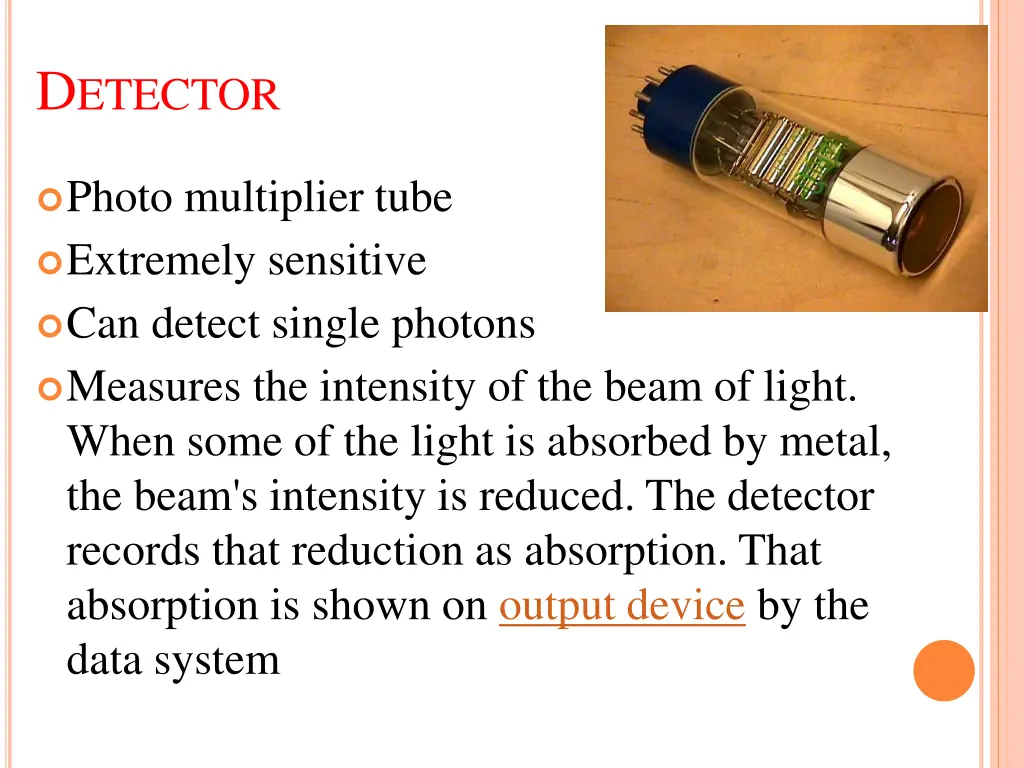 d etector