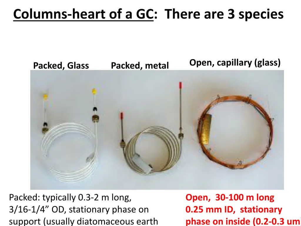 columns heart of a gc there are 3 species