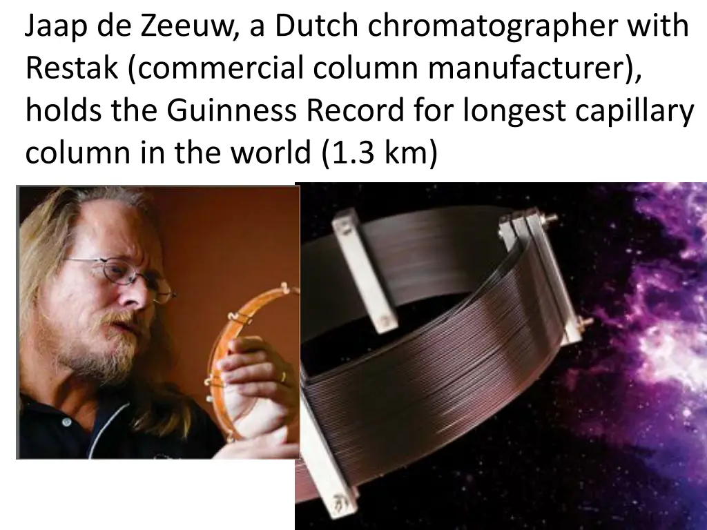 jaap de zeeuw a dutch chromatographer with restak