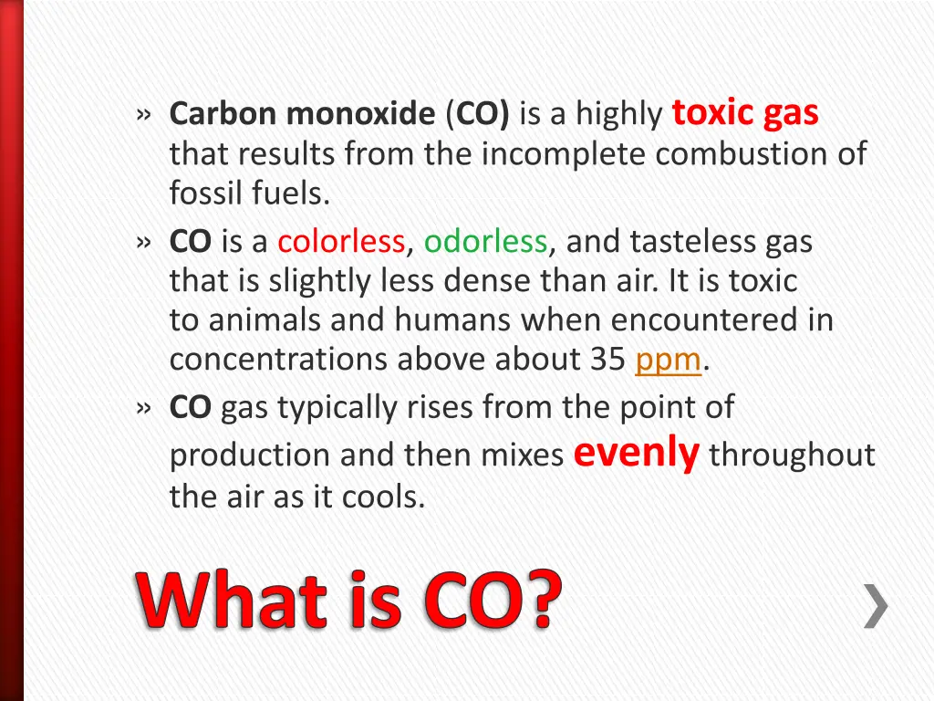 carbon monoxide co is a highly toxic gas that