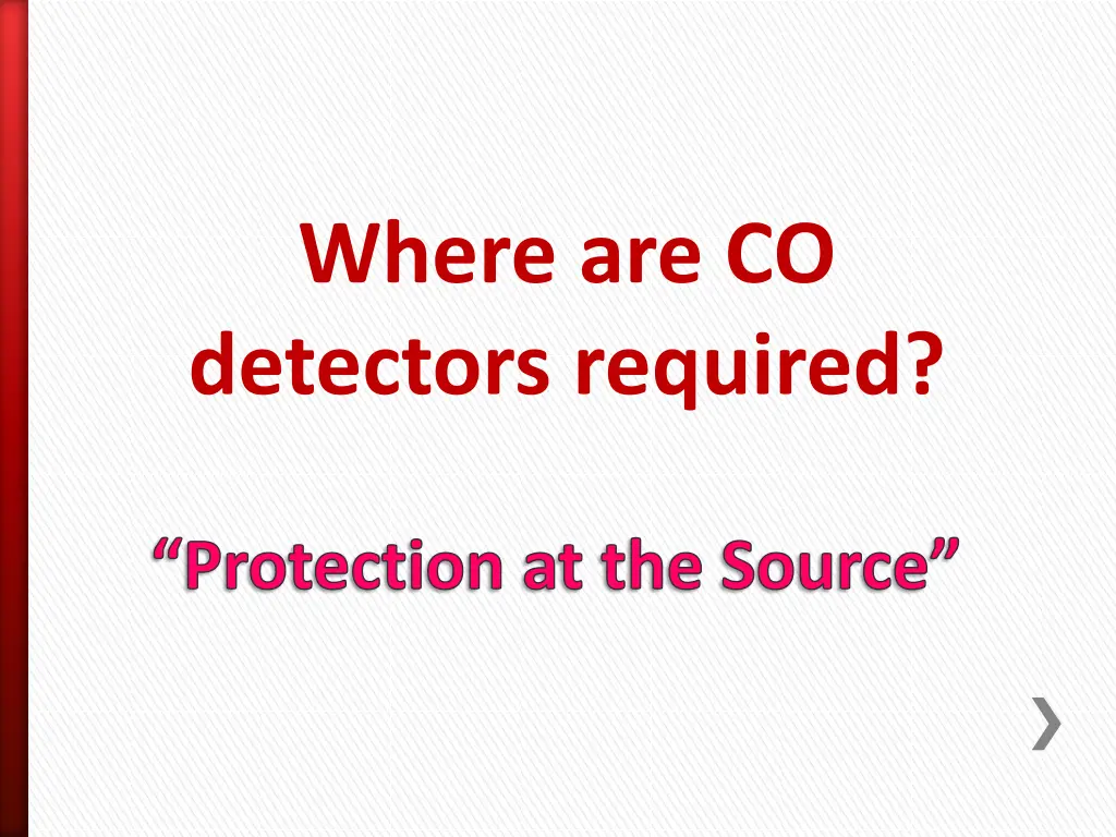 where are co detectors required