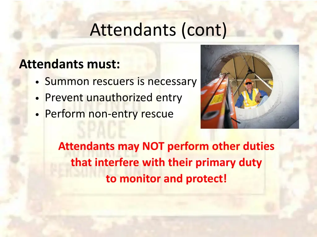 attendants cont