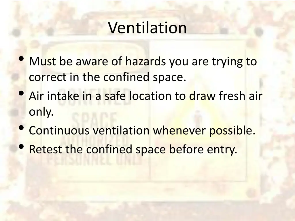 ventilation