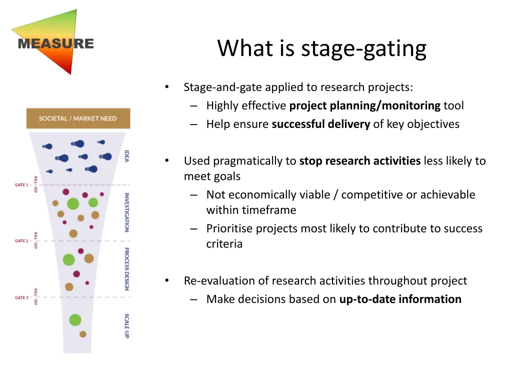 what is stage gating 1