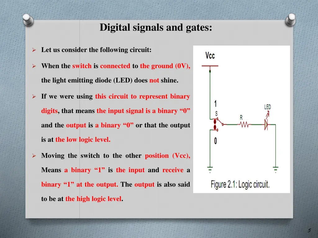 digital signals and gates