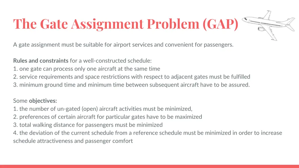 the gate assignment problem gap