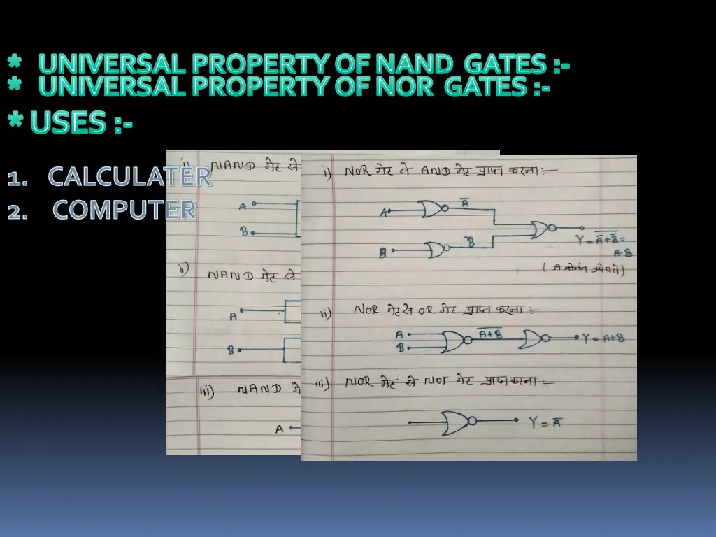 universal property of nand gates universal