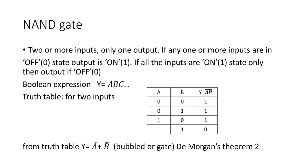 nand gate